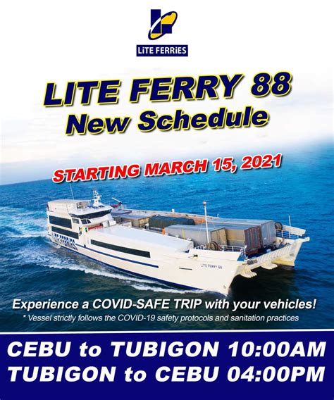 lite ferry 88 schedule cebu to tubigon fare|2024 Lite Ferries Cebu to Tubigon Ferry Schedule.
